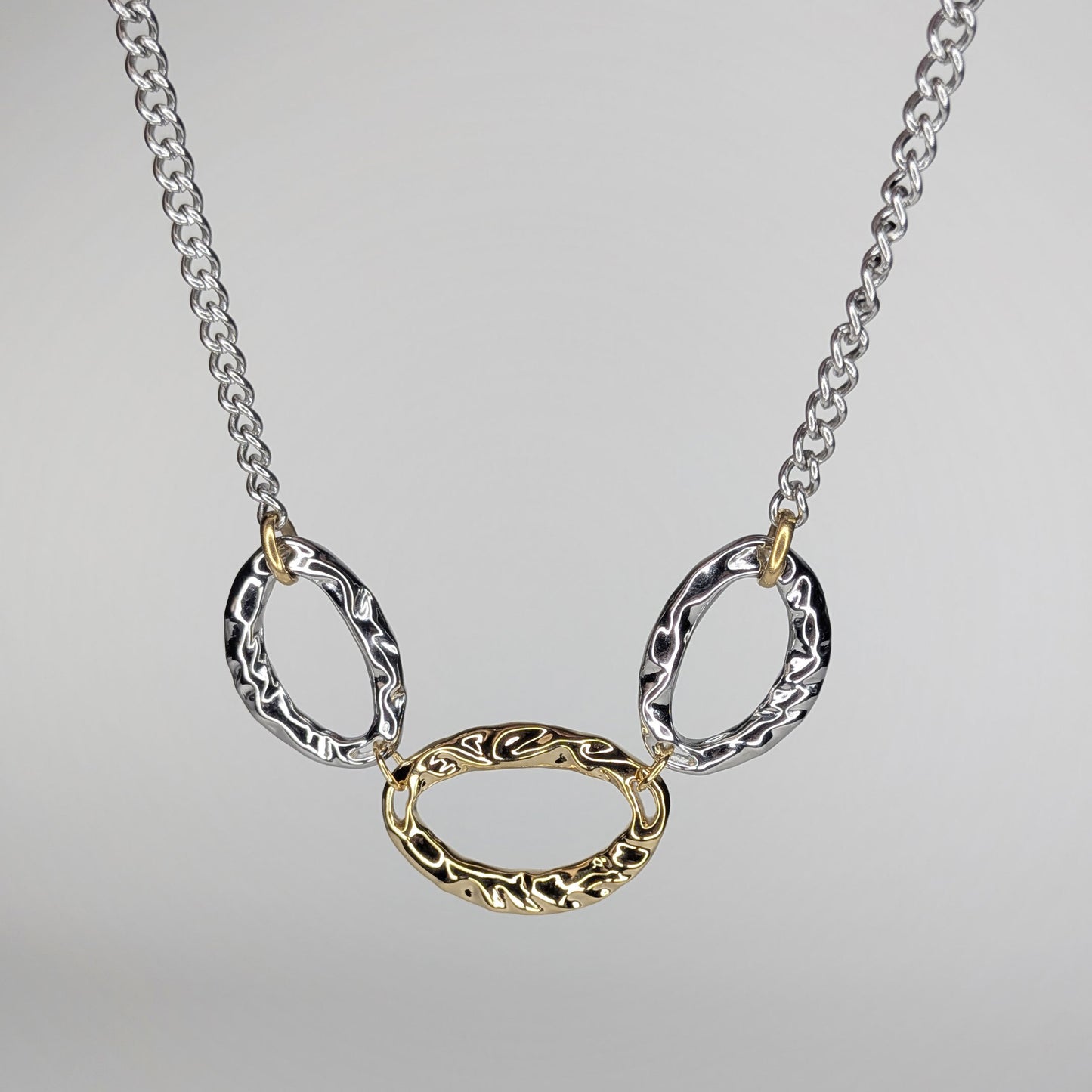 Dafne Stainless Steel Two-Tone Necklace