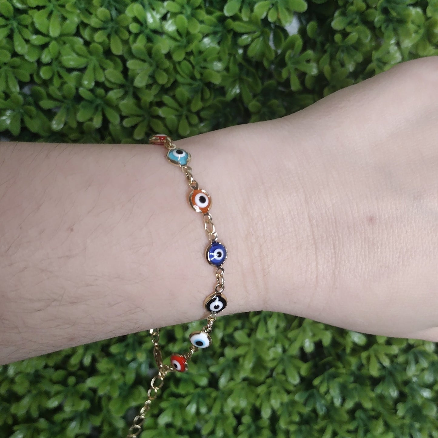 Pulsera De Ojitos Multicolor