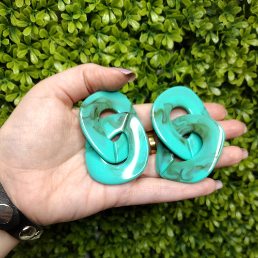 Aretes De Eslabones