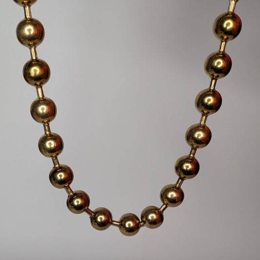 Santa Lucía Gold Ball Necklace (Collar)