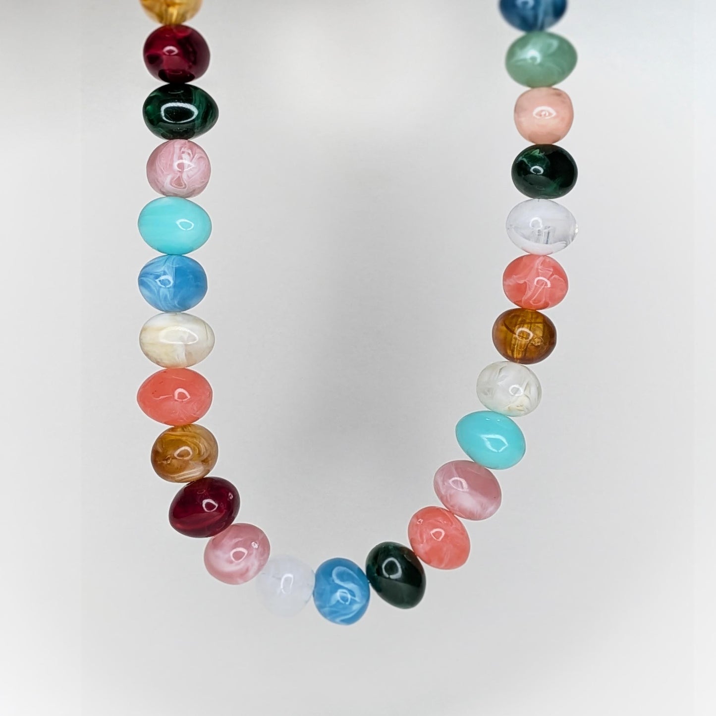 Elvira Multicolor Acrylic Beaded Necklace (Collar)