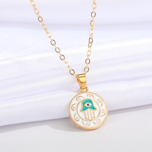 Collar Hamsa Blanco